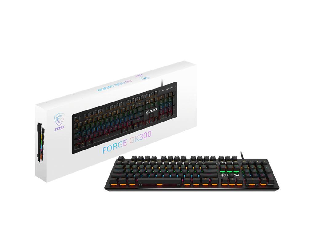 TECLADO MSI FORGE GK300 BLUE US - INGLES - S11-04US20P-HH9